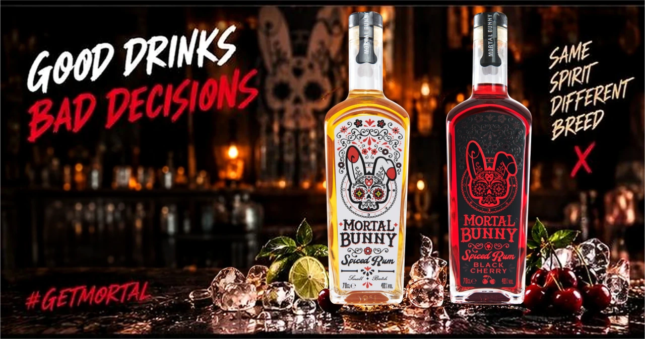 Mortal Bunny Original and Black Cherry rum
